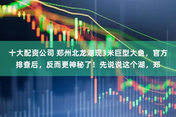 十大配资公司 郑州北龙湖现3米巨型大鱼，官方排查后，反而更神秘了！先说说这个湖，郑